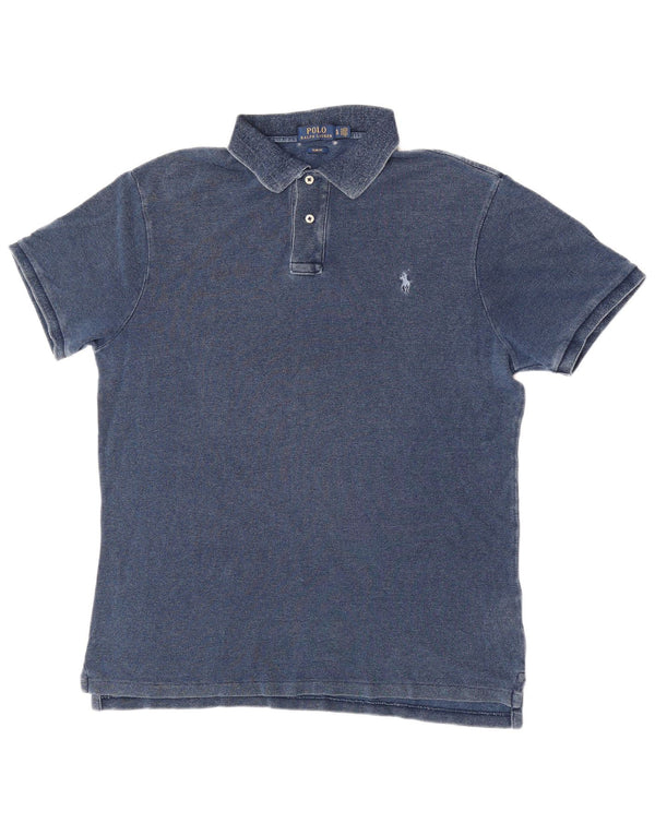 Polo Ralph Lauren Mens Slim Fit Polo Shirt XL Blue Cotton