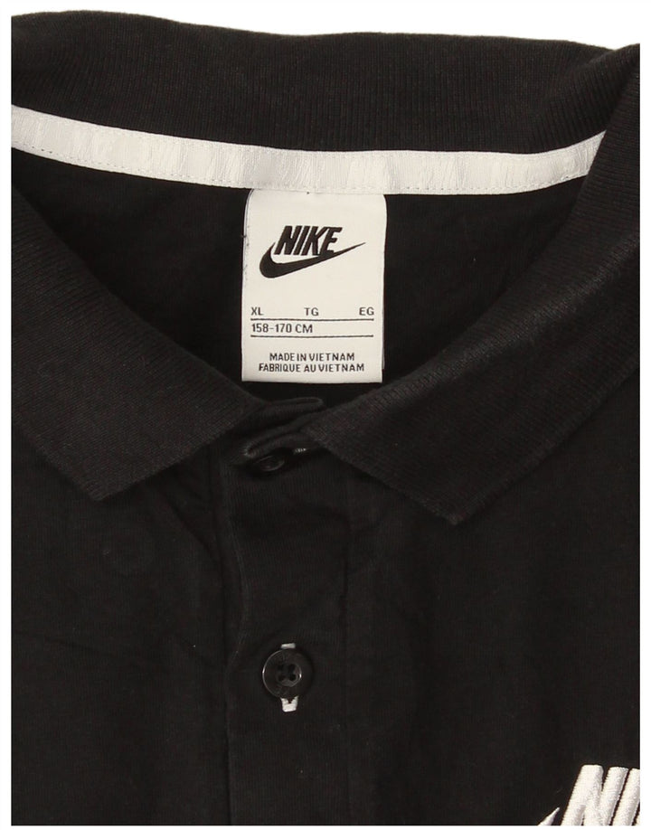Рубашка-поло Nike для мальчиков 13-14 лет XL, черная