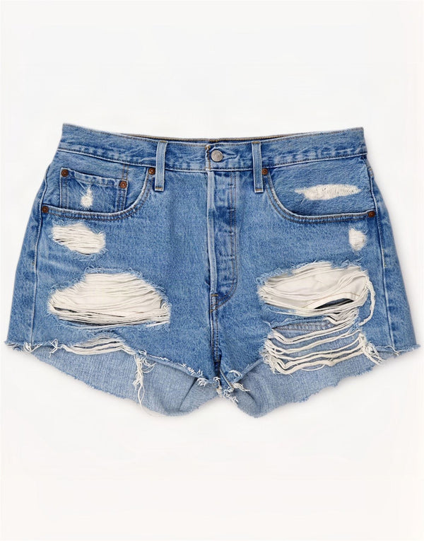 Женские джинсовые шорты Levi's 501 W31, средний синий, хлопок