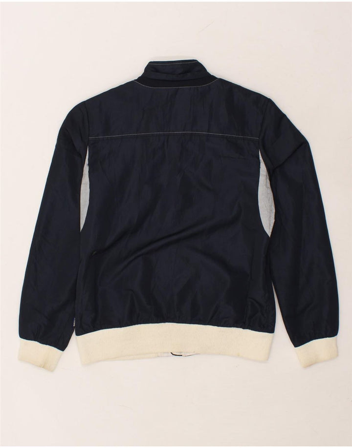 GEOX Boys Bomber Jacket 11-12 Years Navy Blue Colourblock Polyester Vintage Geox and Second-Hand Geox from Messina Hembry 