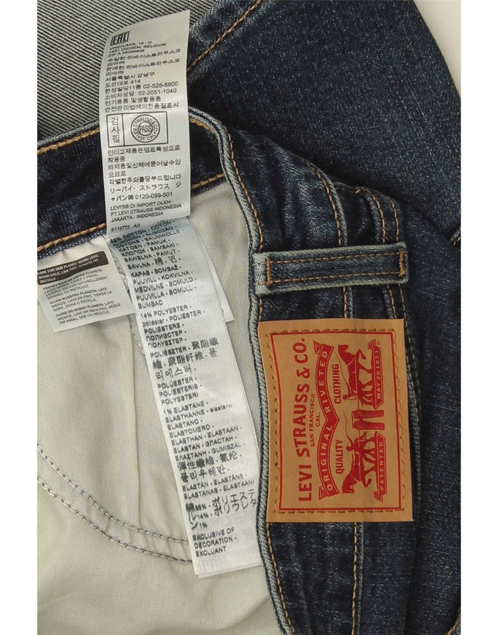 Женские джинсовые шорты Levi's W30, хлопковые, среднего синего цвета