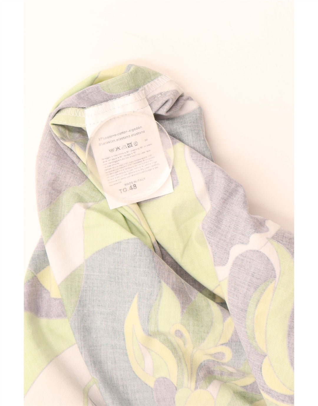 ВИНТАЖНЫЙ женский сарафан IT 48 XL Разноцветный хлопок с цветочным принтом