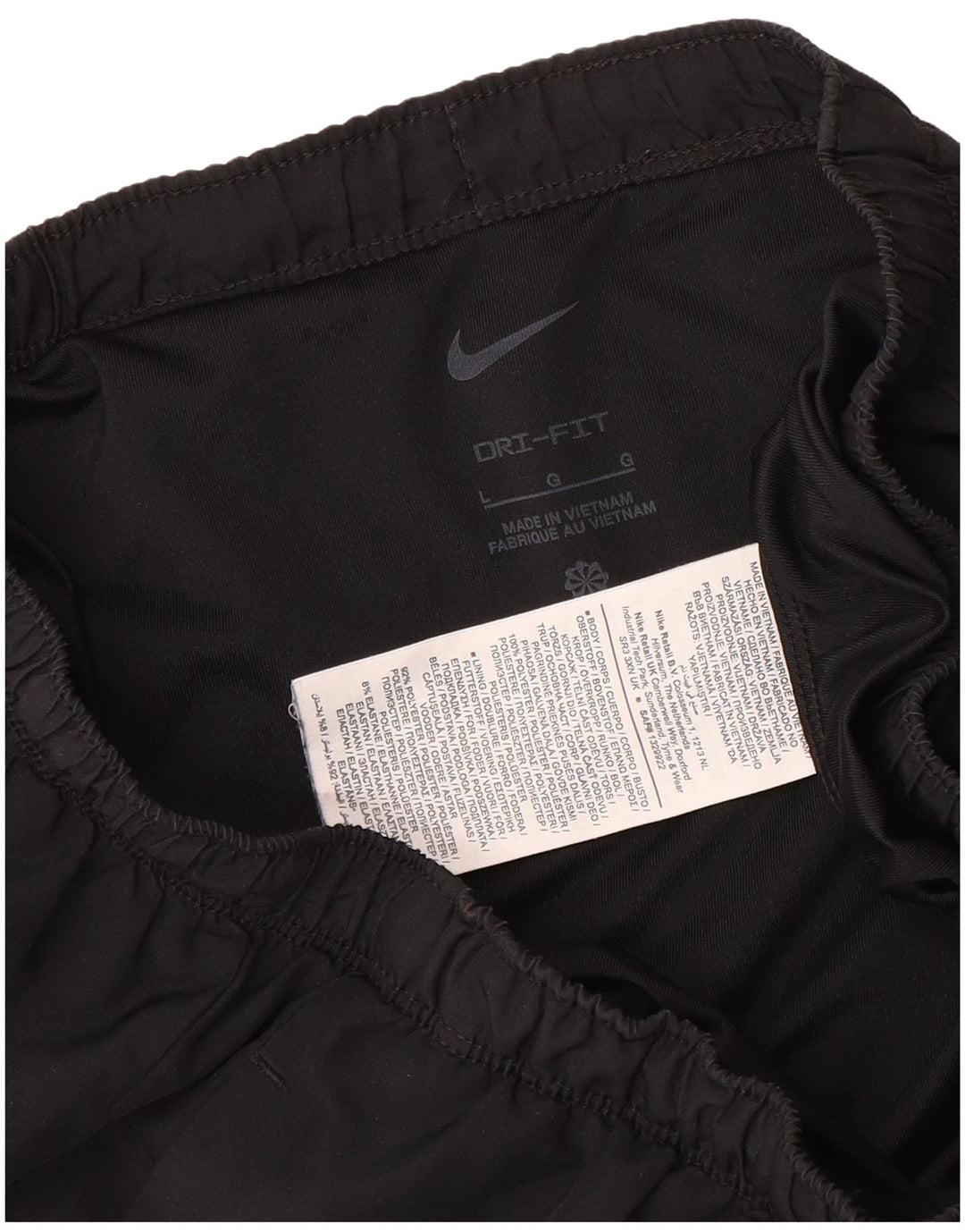 Мужские спортивные шорты Nike Dri Fit, большие черные, полиэстер