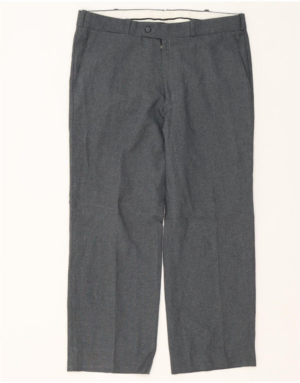 Мужские широкие брюки Farah W32 L26 из полиэстера серого цвета
