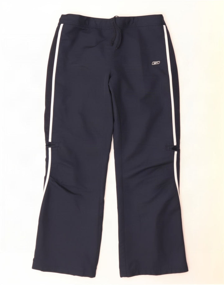 Женские спортивные брюки Reebok UK 16, большие темно-синие, полиэстер