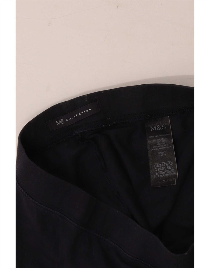 Женские укороченные леггинсы Marks & Spencer, Великобритания, 10 шт., темно-синие, хлопковые