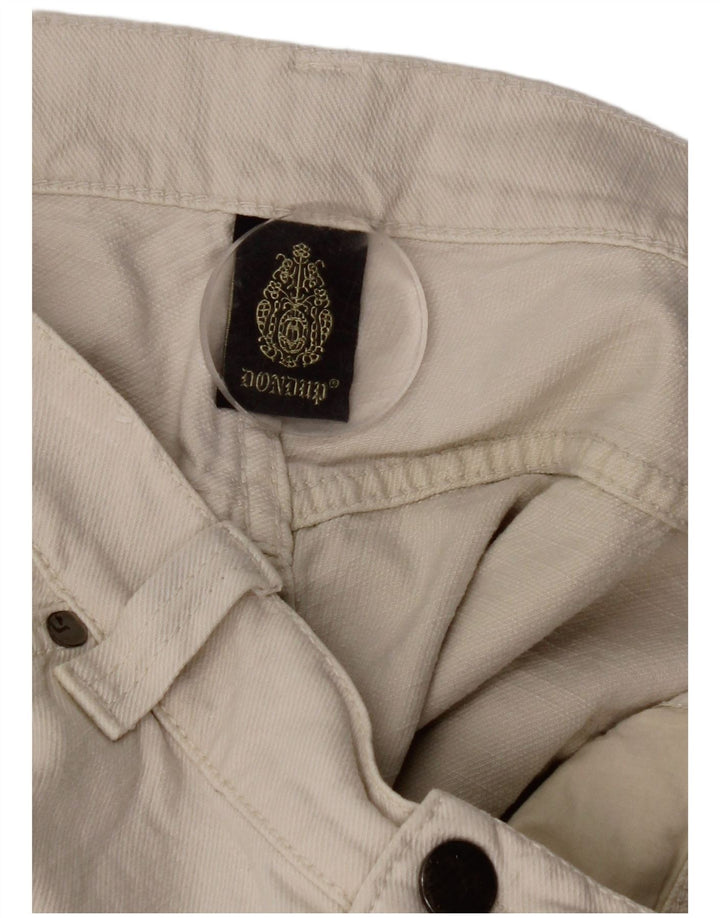 DONDUP Mens Straight Jeans W36 L32 Off White Cotton