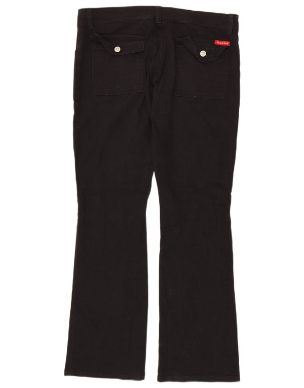 Женские повседневные брюки Dickies Bootcut, размер США 11, большие размеры W34 L31, черный хлопок
