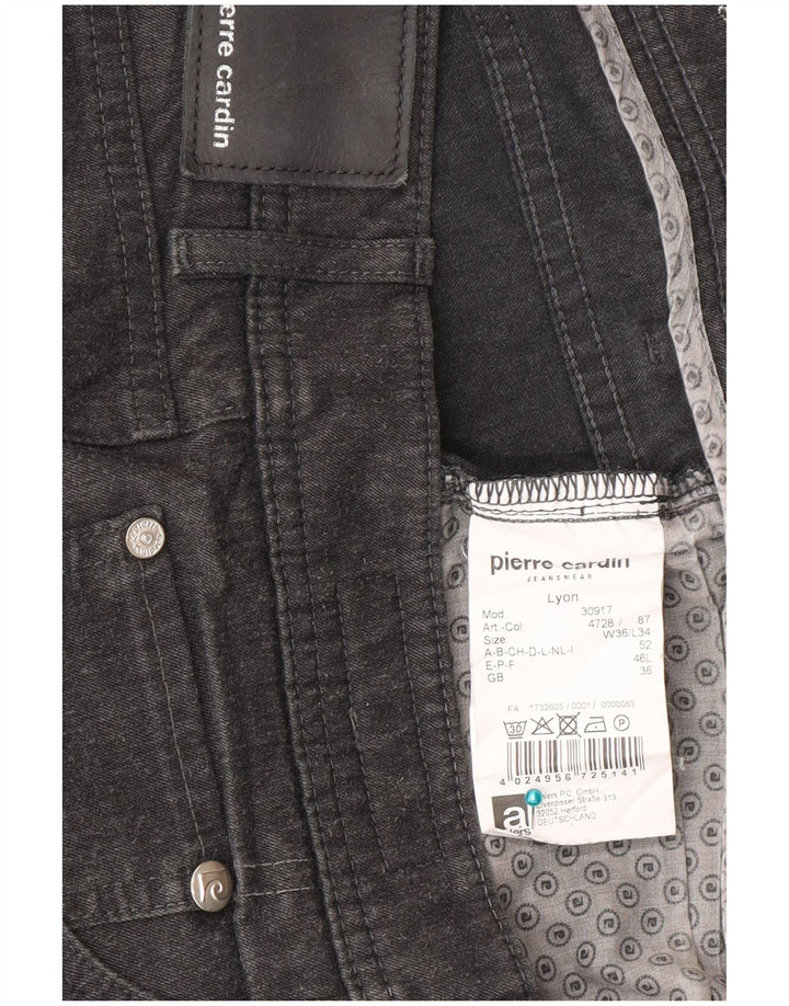 Мужские прямые джинсы Pierre Cardin W36 L34 серые из полиэстера