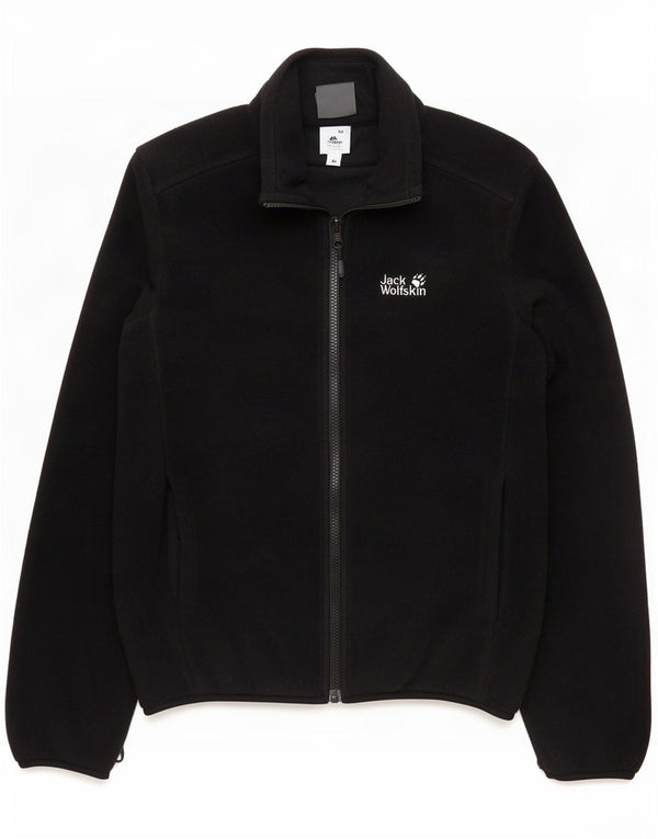 Мужская флисовая куртка с подкладкой Jack Wolfskin UK 38, маленький черный полиэстер
