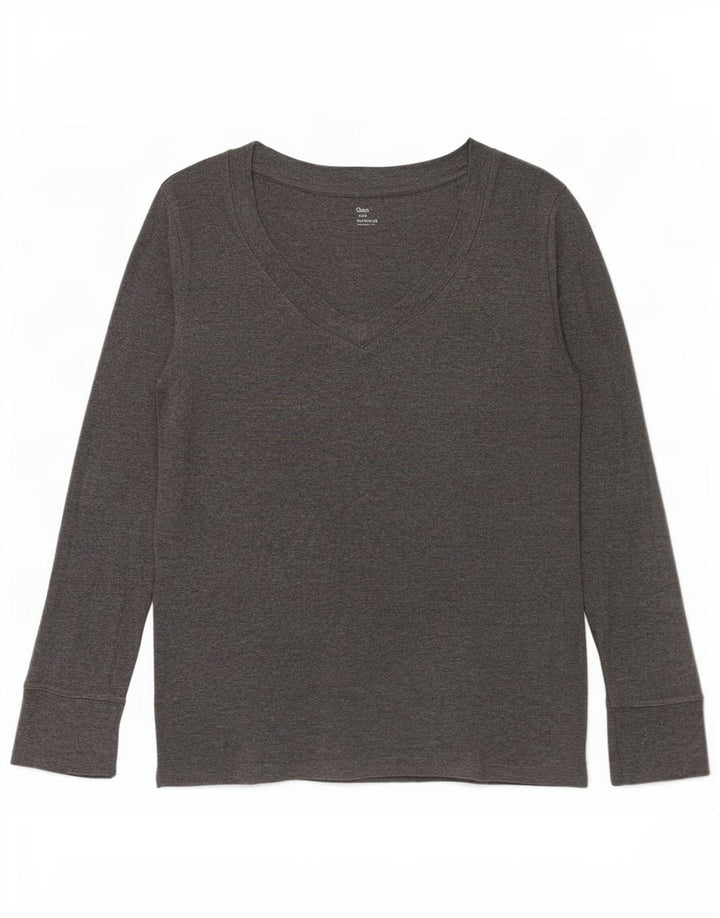 Женский топ Gap с длинным рукавом UK 14, большой серый хлопок