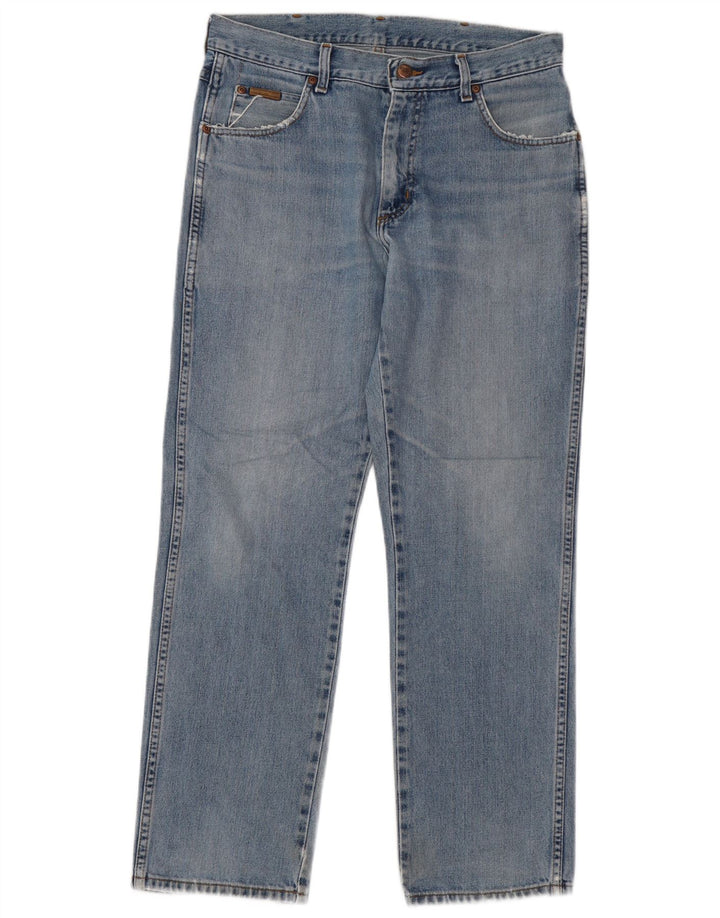 Мужские прямые джинсы Wrangler W33 L30 синие, хлопок