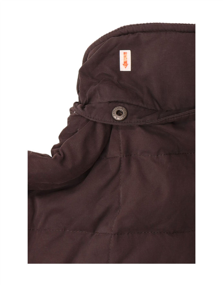 FAT FACE Womens Padded Jacket UK 8 Small Brown Polyester Vintage Fat Face and Second-Hand Fat Face from Messina Hembry 