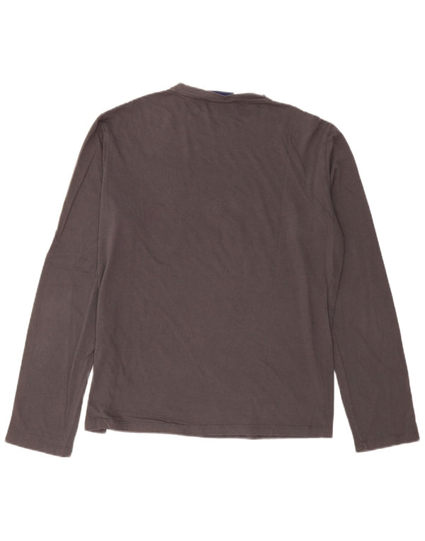 Мужские джинсы Trussardi с длинным рукавом и рисунком, большой серый хлопок