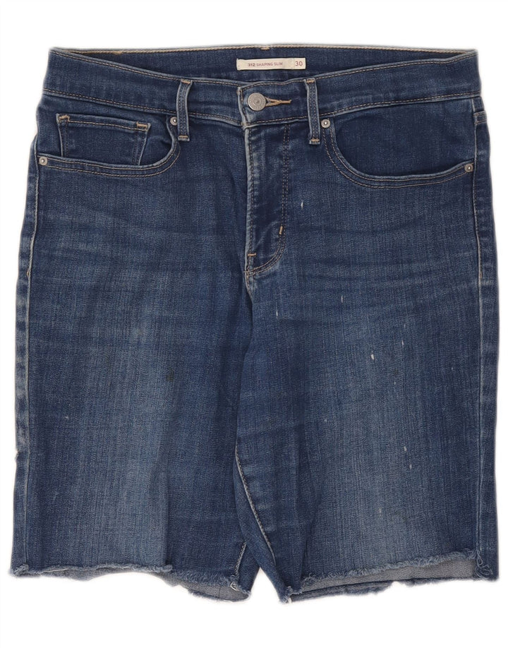 Женские джинсовые шорты Levi's 312 W30, средний синий хлопок