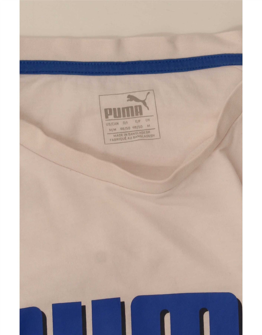 Мужская футболка с рисунком Puma, средний белый