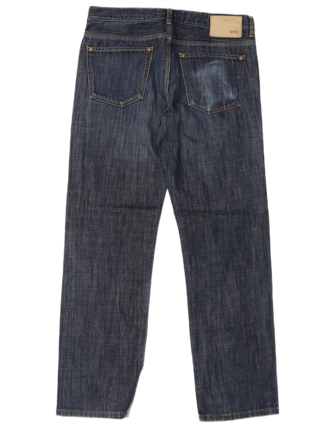 Мужские прямые джинсы Hugo Boss W34 L31 синие, хлопок