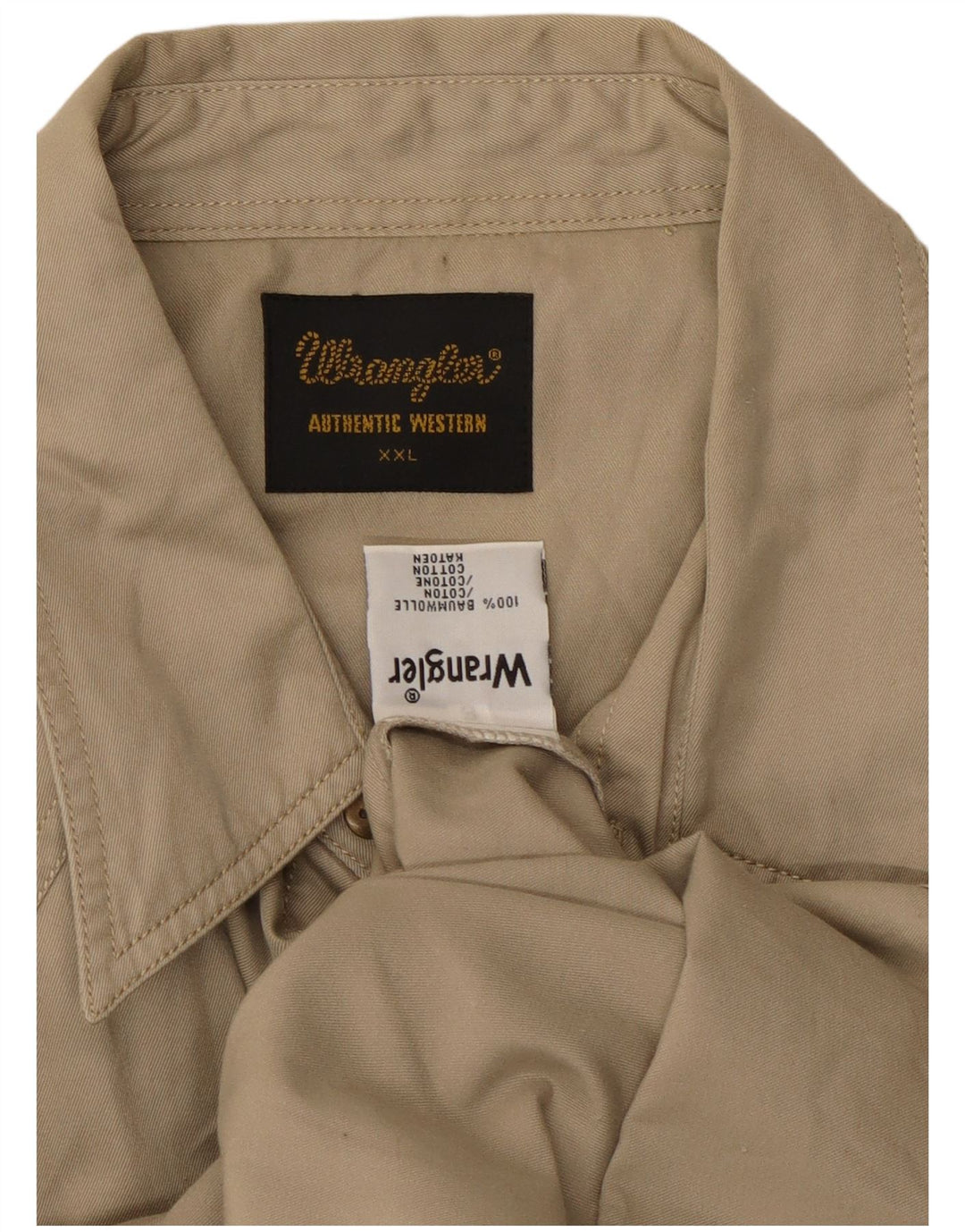 Мужская рубашка Wrangler 2XL бежевый хлопок