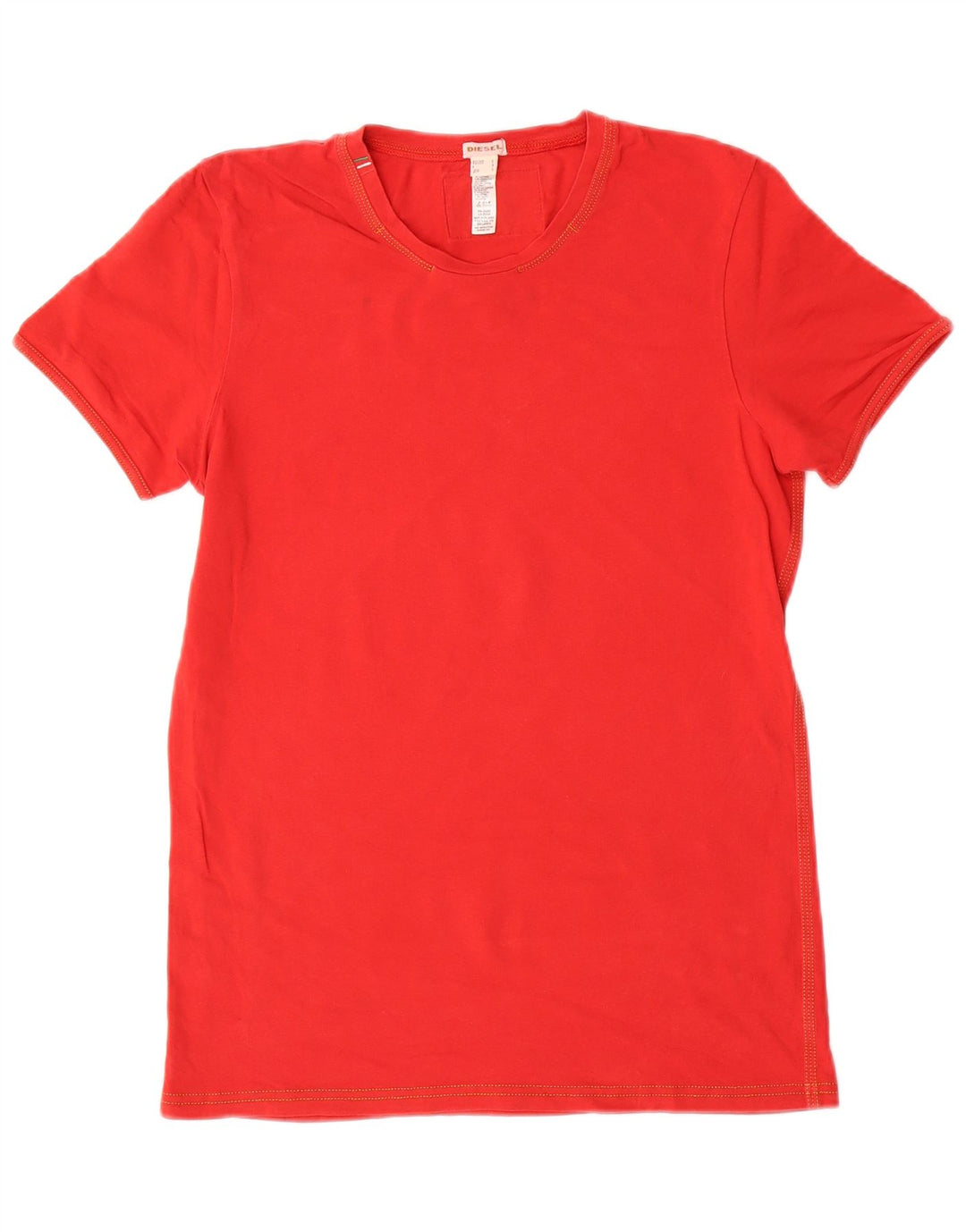 Женская футболка DIESEL Top UK 10 Small Red Cotton