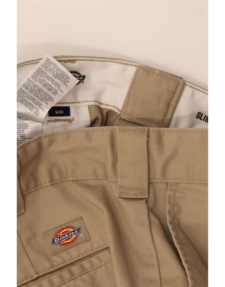 Мужские шорты чинос Dickies Slim Fit W36, большие, бежевые, полиэстер