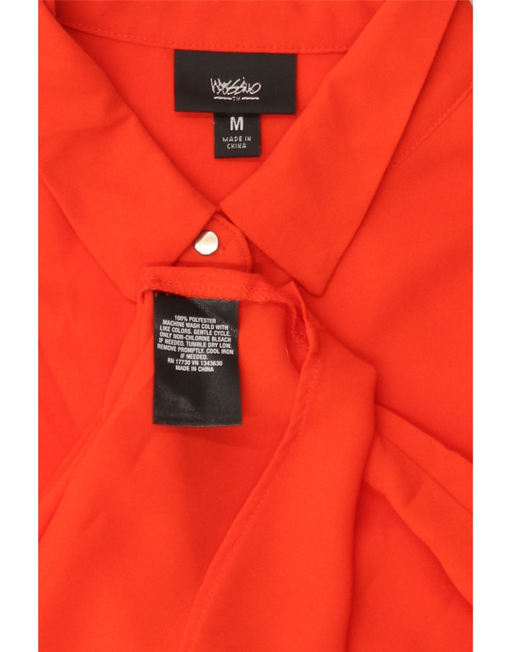 Женская блузка-рубашка Mossimo UK 14, средний красный полиэстер