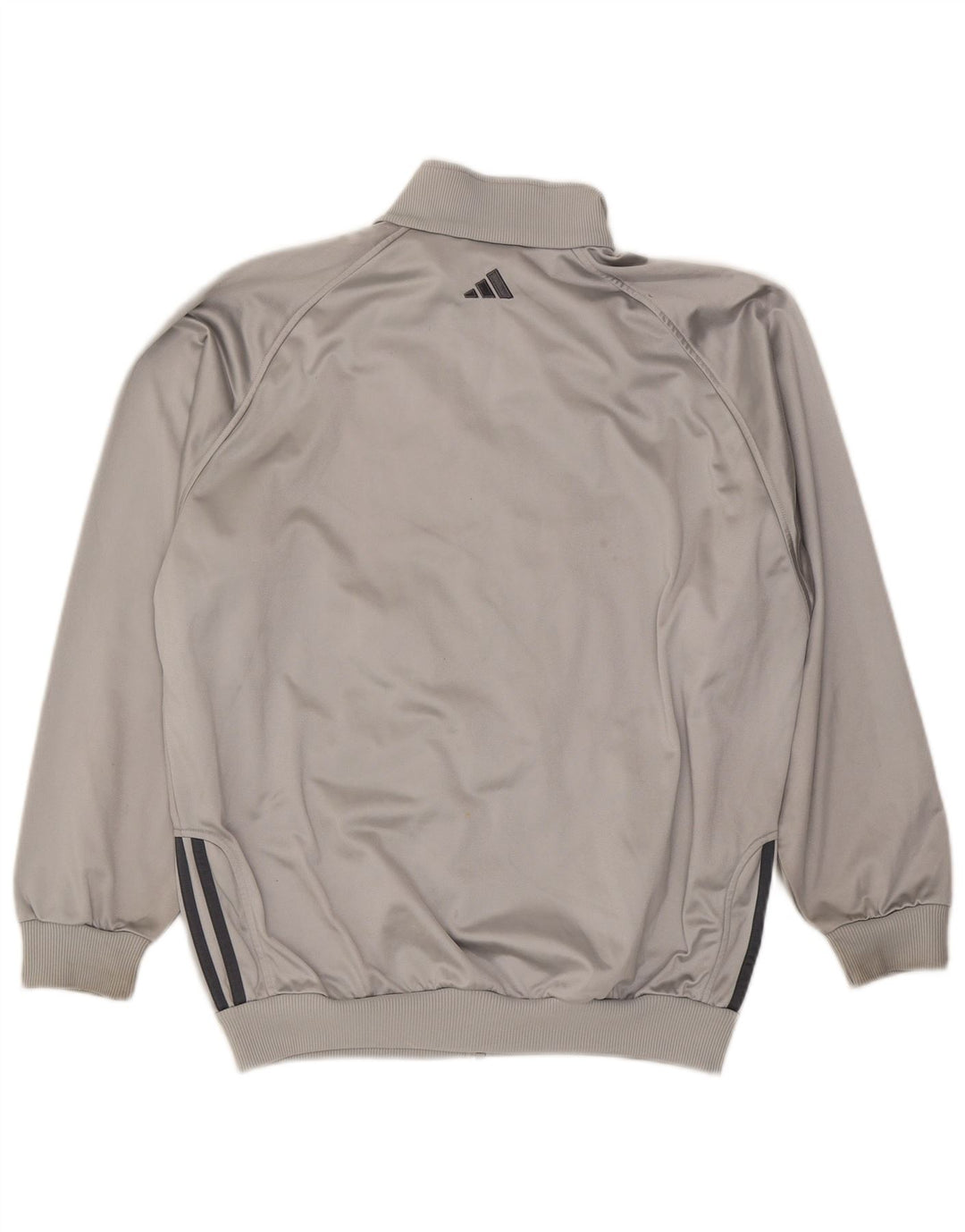 ADIDAS Mens Tracksuit Top Jacket UK 42/44 Large Grey Polyester