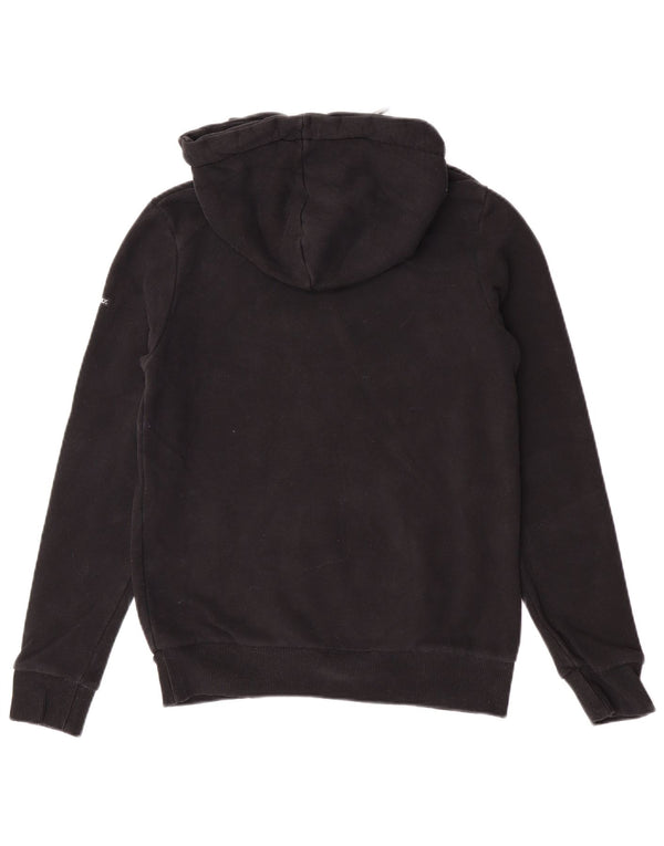 Женский джемпер с капюшоном Superdry UK 8, маленький, черный, хлопок