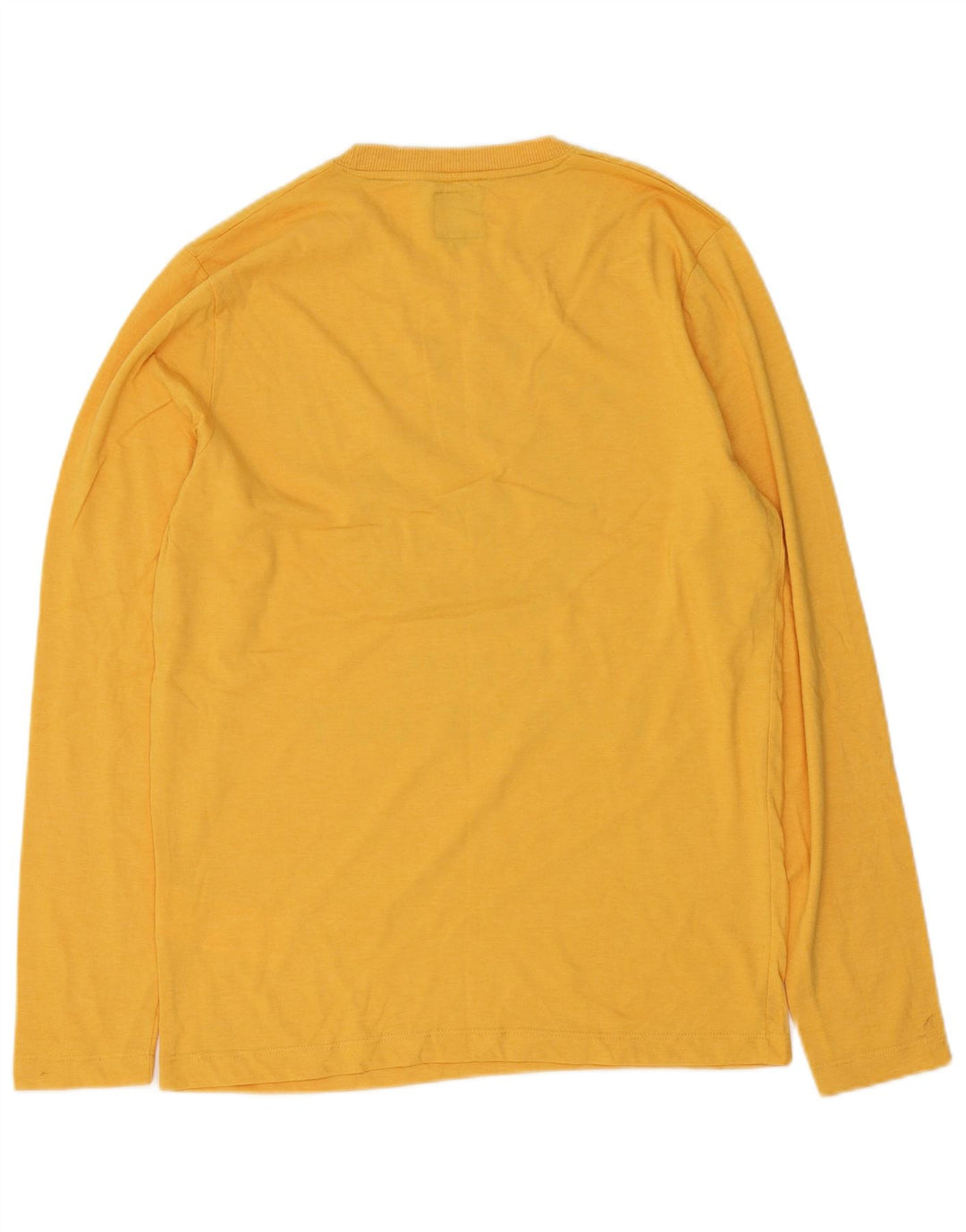Jack & Jones Мужской топ с рисунком, длинный рукав, средний желтый хлопок, хлопок