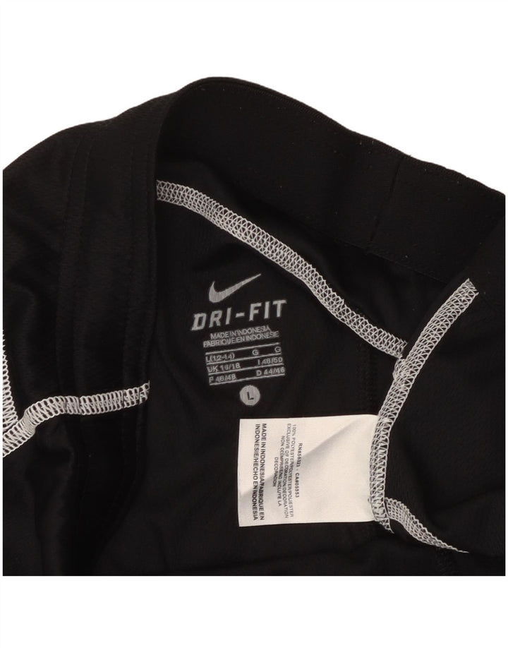 Женские спортивные шорты NIKE Dri Fit UK 16/18, большие черные, полиэстер