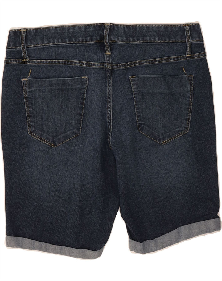MOSSIMO Womens Bermuda Mid Rise Denim Shorts US 10 Large W32 Blue Cotton Vintage Mossimo and Second-Hand Mossimo from Messina Hembry 