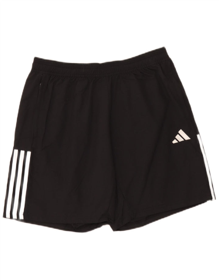Мужские спортивные шорты Adidas, большие черные из полиамида