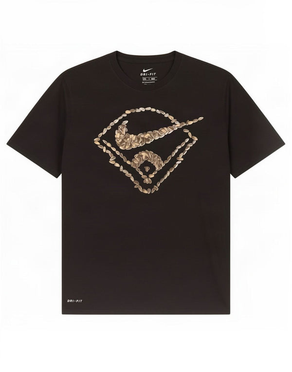 Мужская футболка с рисунком Nike Dri Fit, большая черная