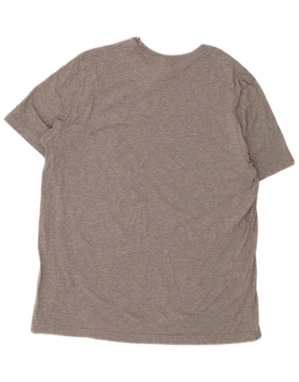 Reebok Мужская футболка с рисунком Top XL Серый хлопок в крапинку