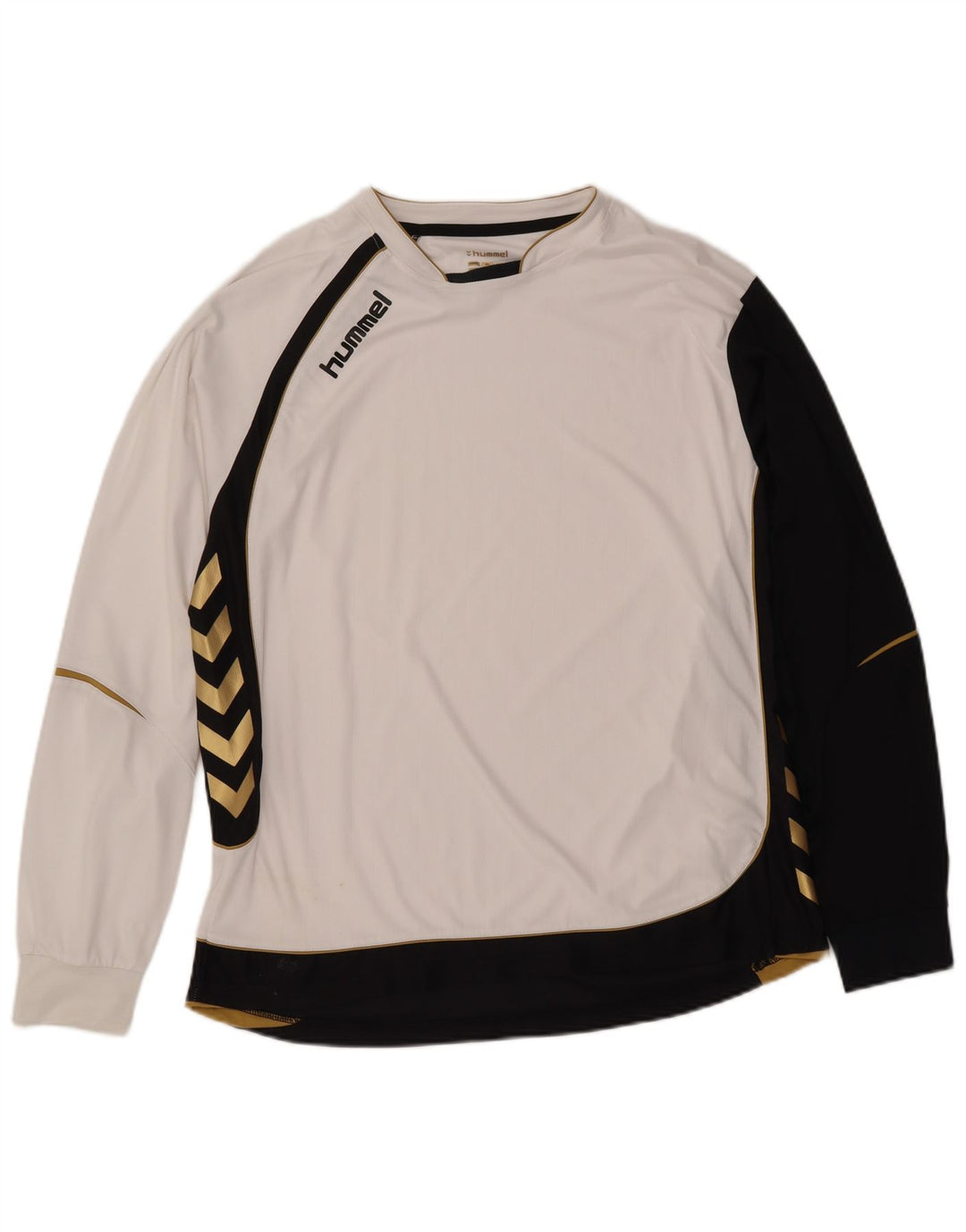 HUMMEL Мужской топ с длинным рукавом XL, белый, цветной блок