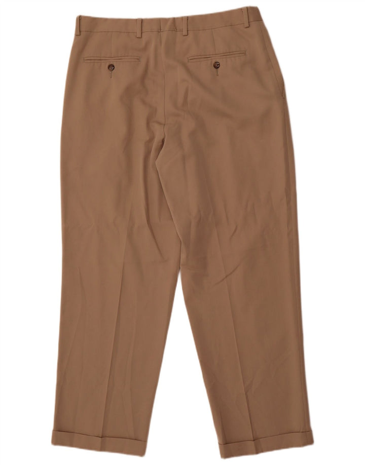 Мужские брюки чинос Eddie Bauer W36 L30 бежевого цвета из полиэстера