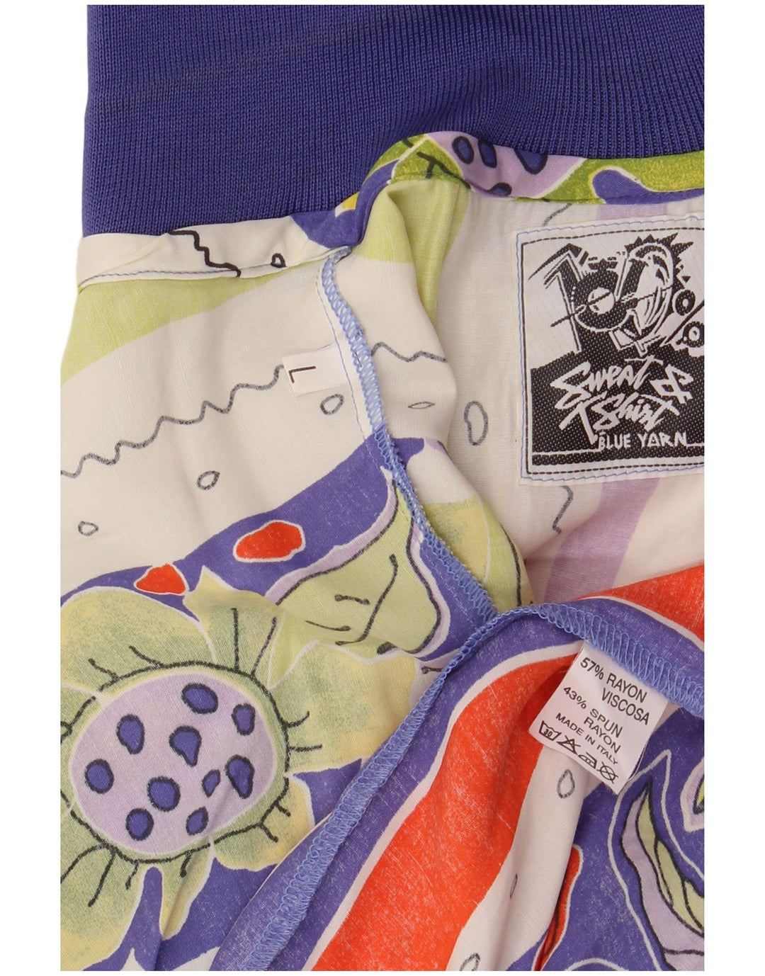 Винтажная мужская пуловерная рубашка с абстрактным узором, большая разноцветная ретро