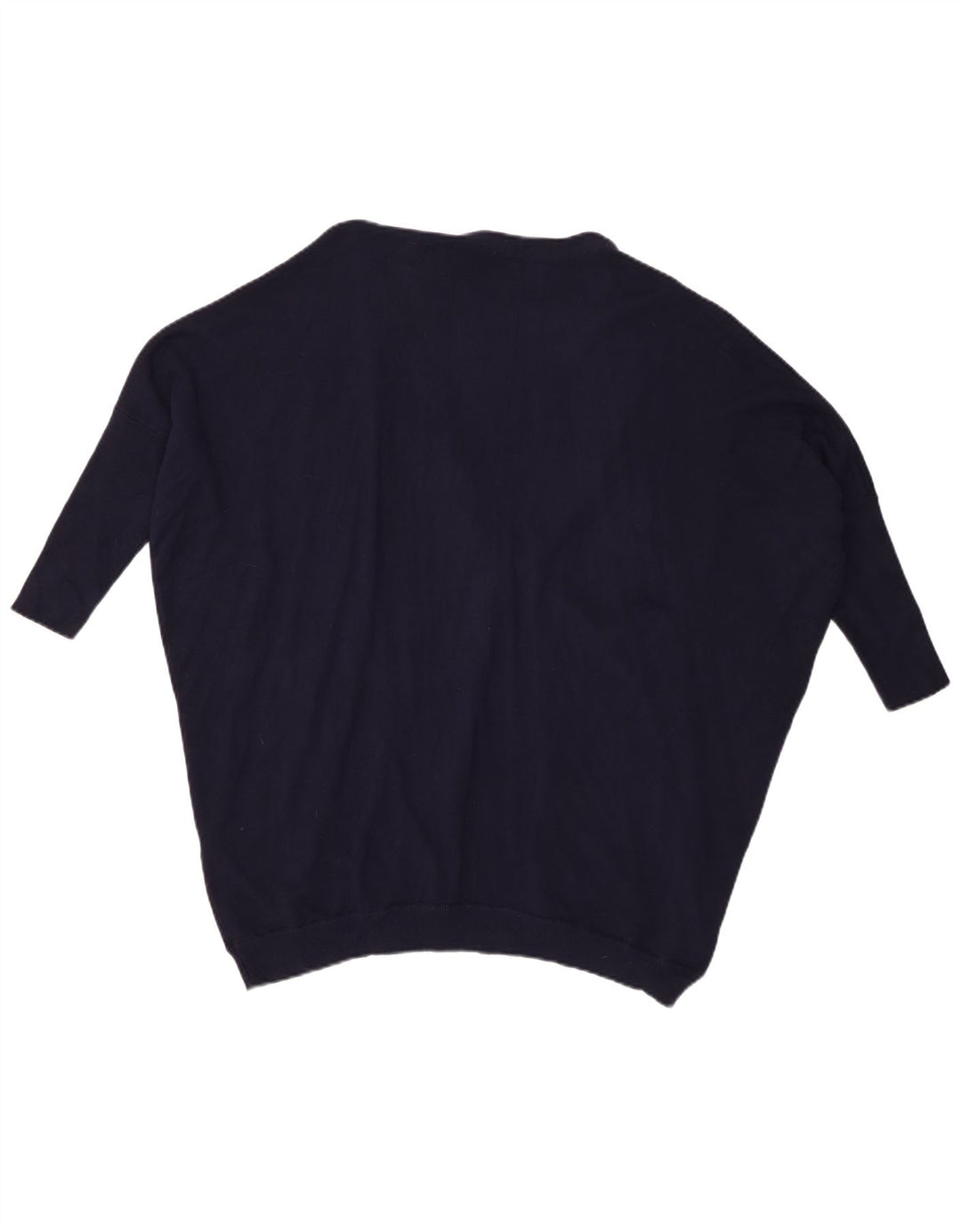 Женский свободный кардиган с рукавом 3/4 Zara UK 14, средний темно-синий