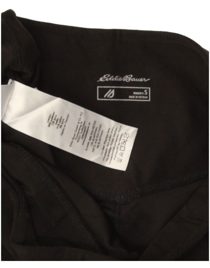 Женские леггинсы-капри Eddie Bauer, UK 10, маленькие, черные, полиэстер