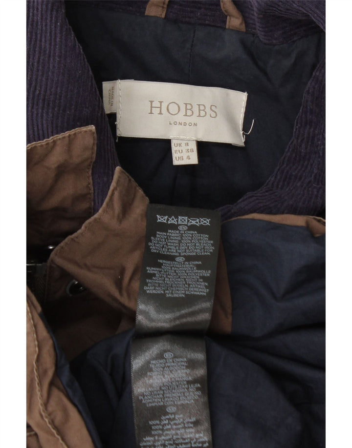 Женская куртка Hobbs UK 8, маленькая, коричневый, хлопок