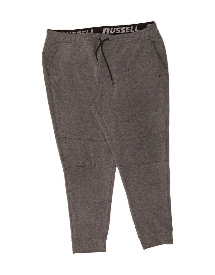 RUSSELL ATHLETIC Mens Tracksuit Trousers Joggers 2XL  Grey Vintage Russell Athletic and Second-Hand Russell Athletic from Messina Hembry 