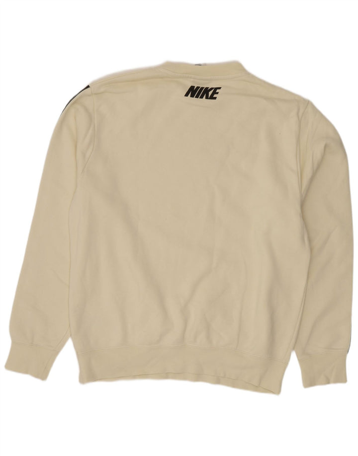 Мужской свитшот с рисунком Nike, средний хлопковый джемпер с белыми цветными блоками