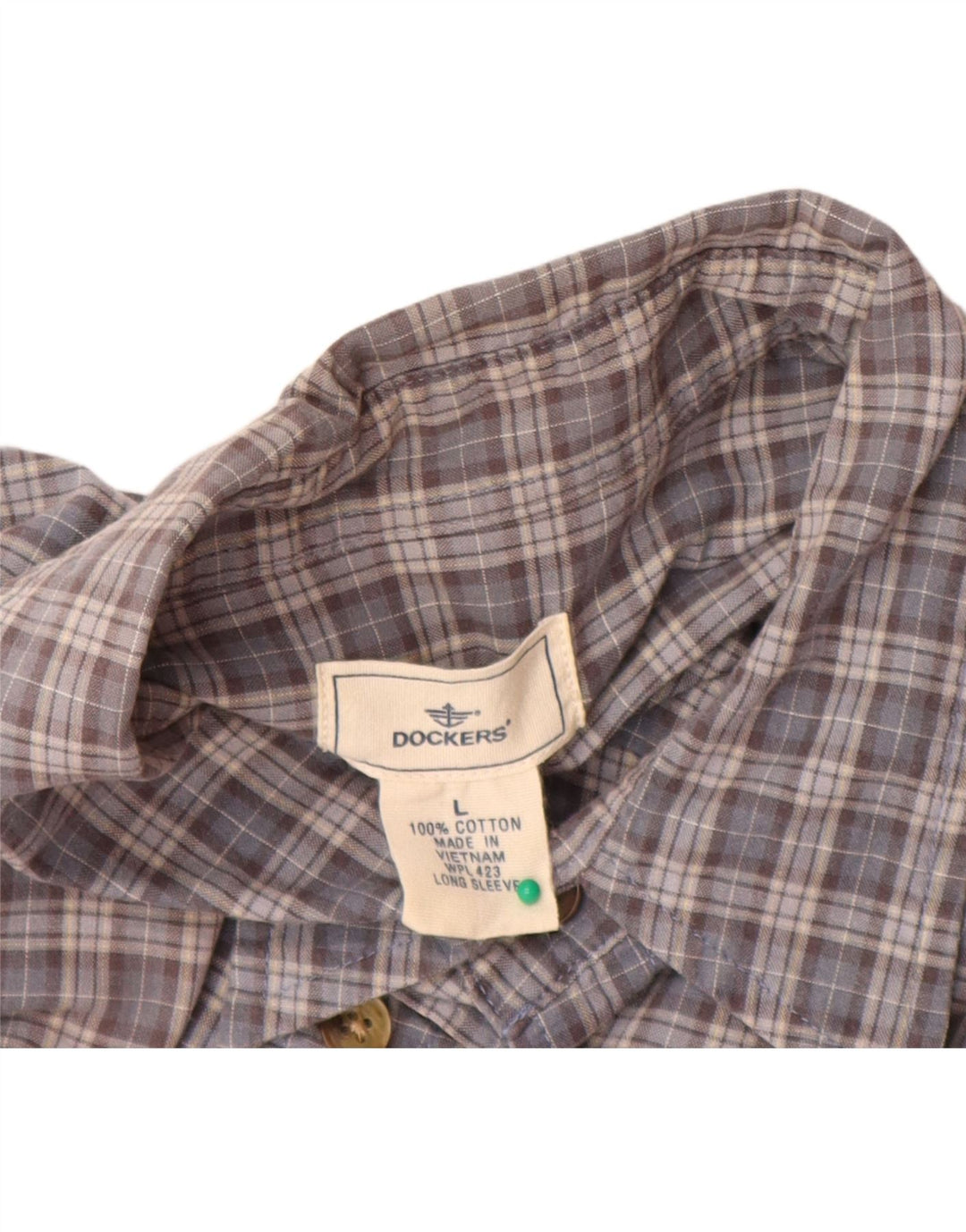 Мужская рубашка Dockers, большая серая клетка, хлопок