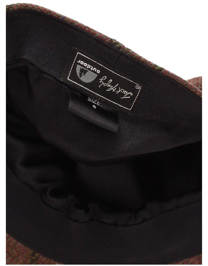JACK MURPHY Mens Flat Cap Small Brown Check New Wool Classic