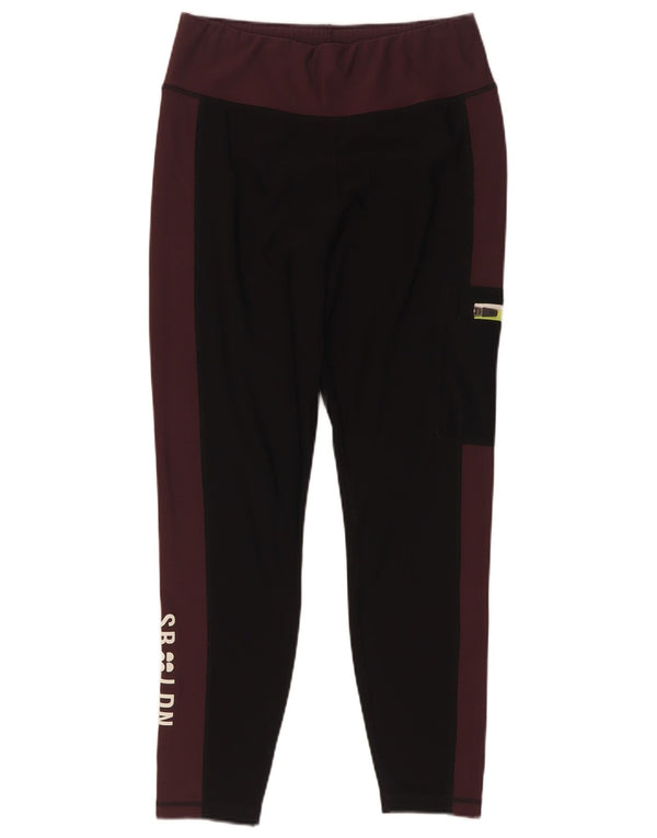 Женские леггинсы с рисунком Sweaty Betty UK 12, средние черные цветные блоки