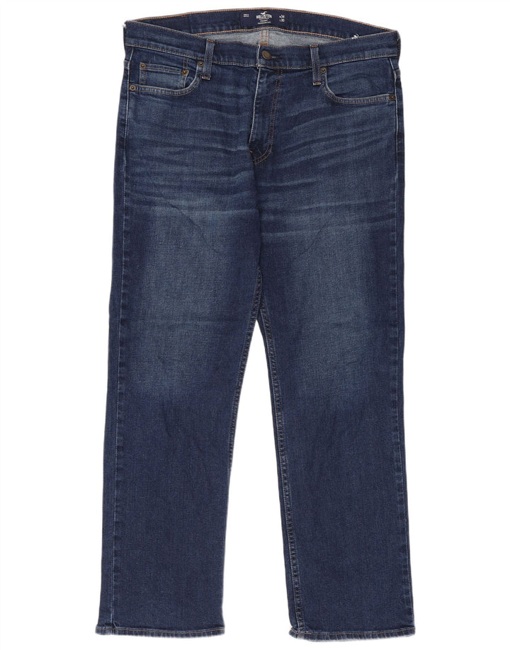 Мужские прямые джинсы Hollister W34 L30 синие