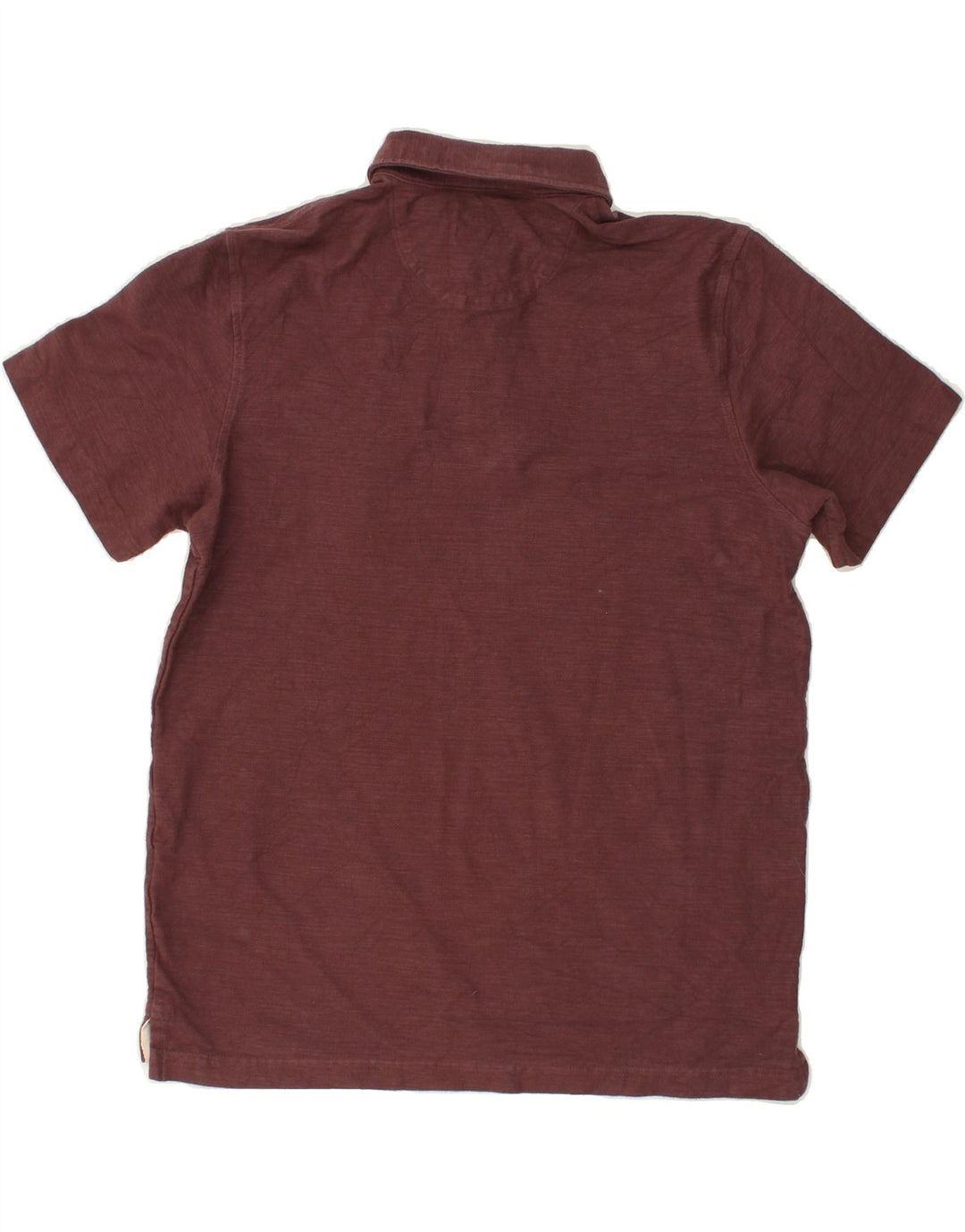VINTAGE Mens Polo Shirt Small Maroon Cotton Vintage Vintage and Second-Hand Vintage from Messina Hembry 