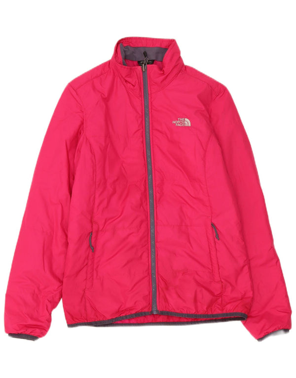 Женская стеганая куртка The North Face UK 12, полиэстер среднего розового цвета