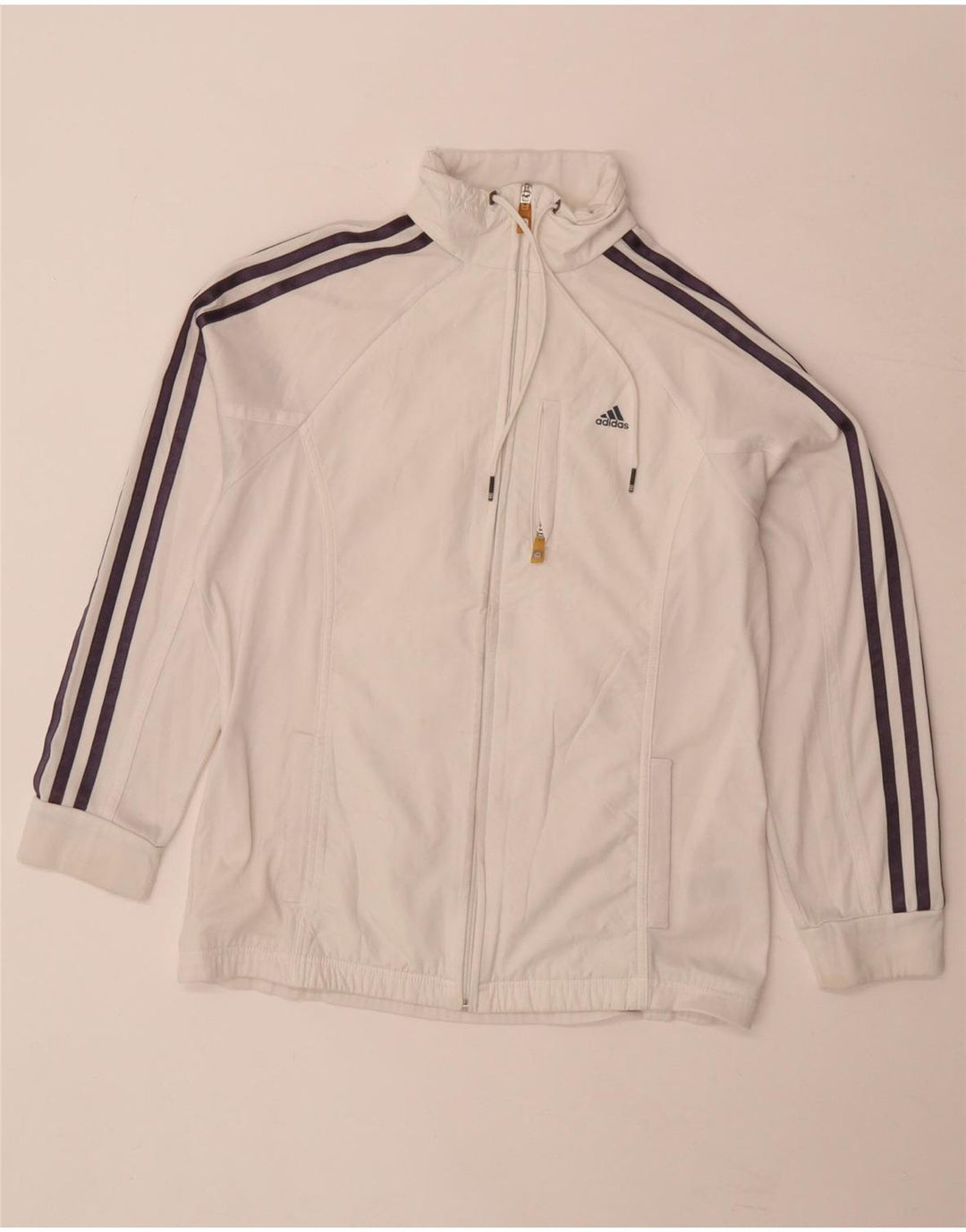 Женская спортивная куртка Adidas Climalite UK 14, большой белый полиэстер