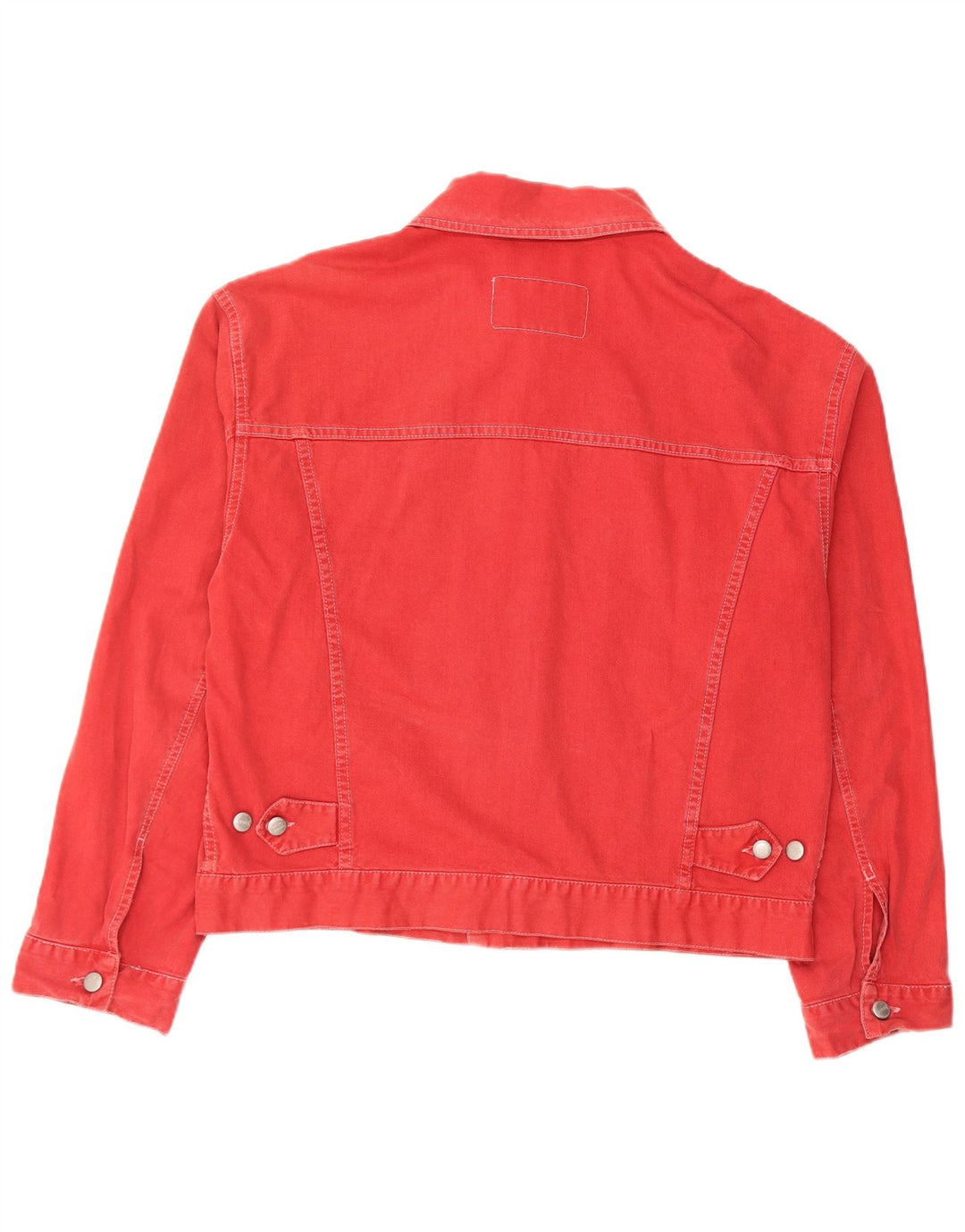 Мужская джинсовая куртка Sisley UK 38 средний красный хлопок