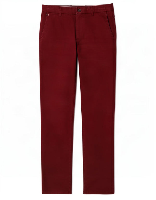 Мужские узкие брюки-чиносы Zara EU 42, большие W32 L34, бордовый хлопок